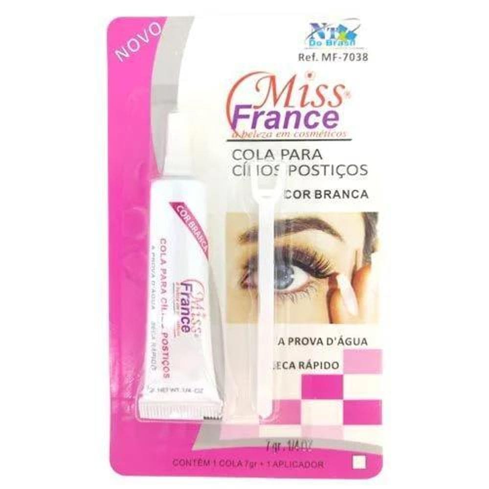 Cola Para Cílios Postiços Branca Miss France