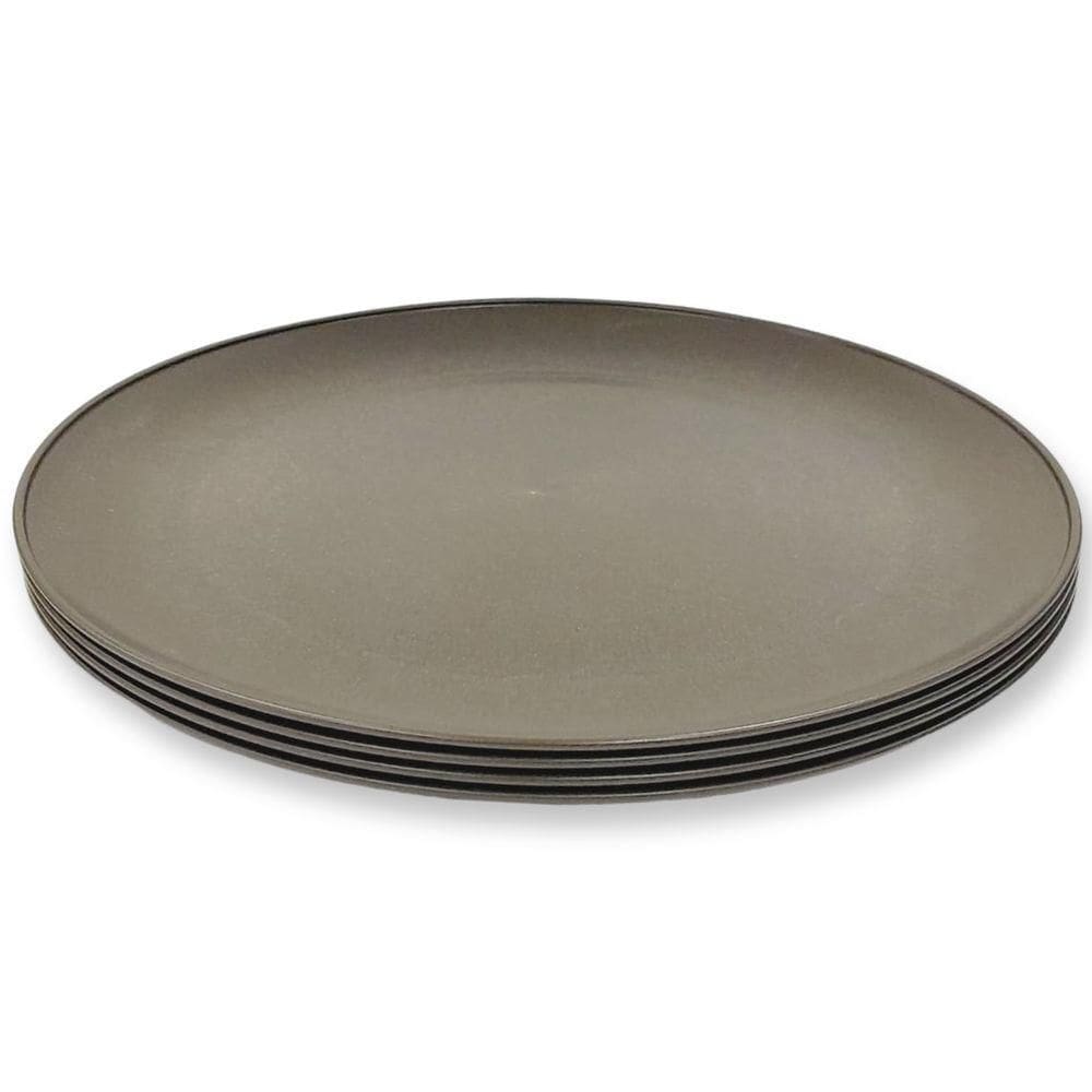 Kit 4 Prato Raso Ø 27cm 2443525 Marrom - Quanhe