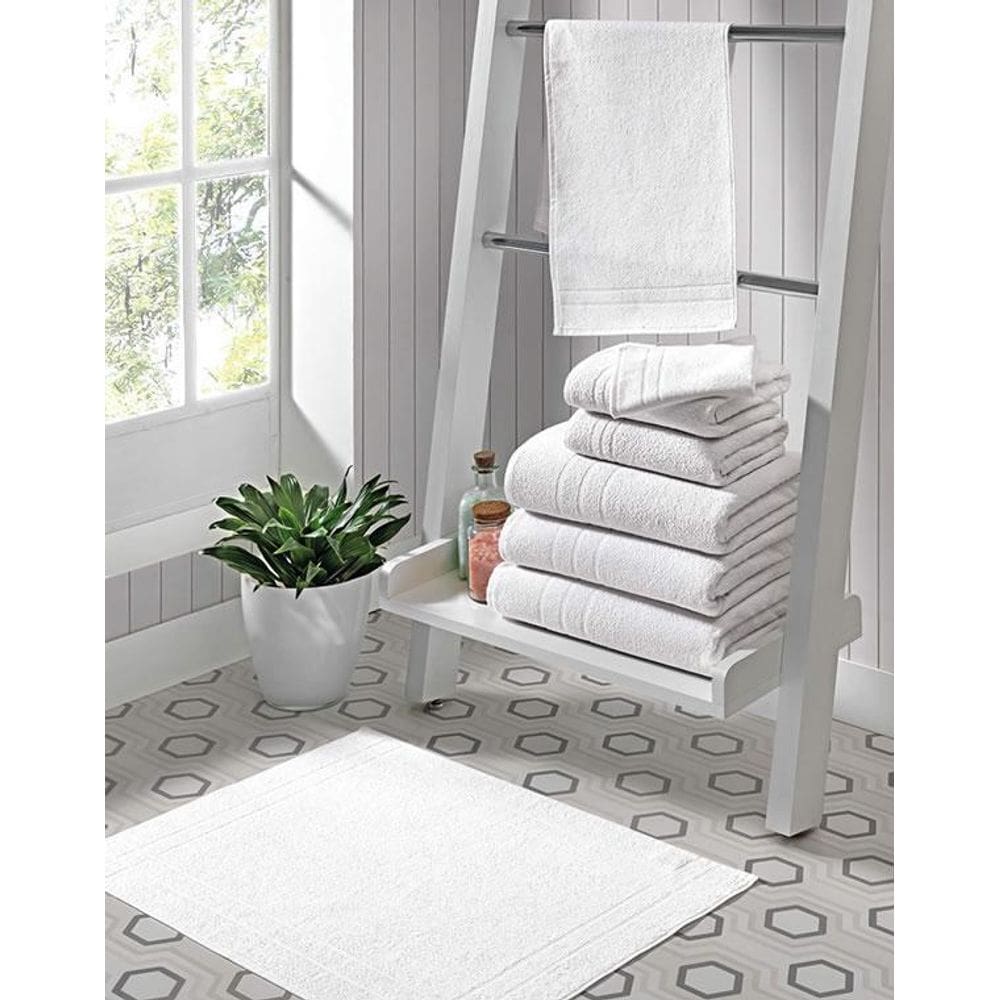 Toalha Piso Silver 50X70Cm Profissional Lufamar - Branco