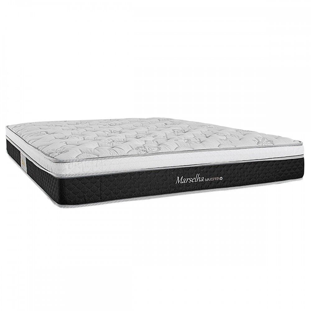 Colchão King Size Marselha Maxs D26 com Mola 193x203 Preto - Herval