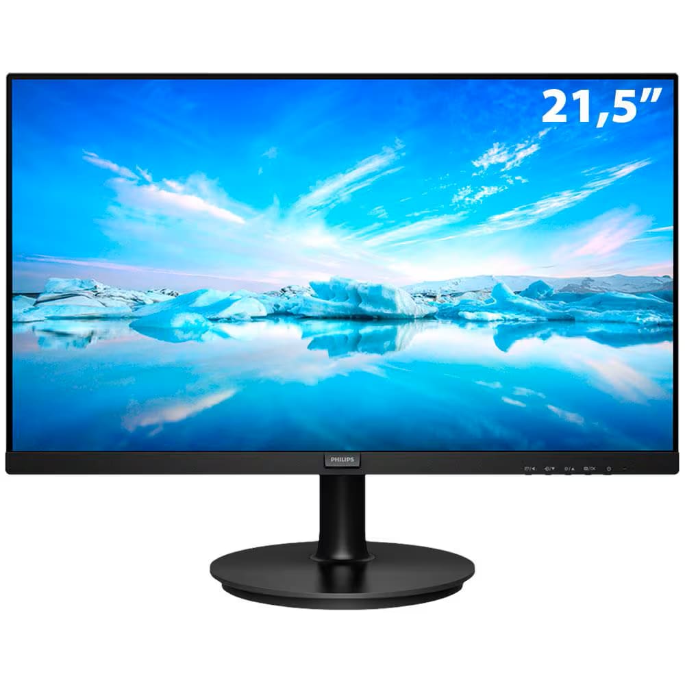 REEMBALADO: Monitor Philips 21.5” Full HD Widescreen VA HDMI 221V8L