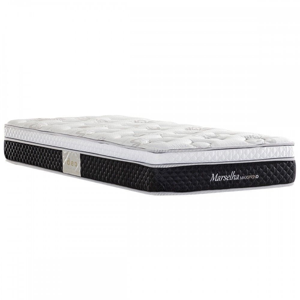 Colchão Solteiro 88 Marselha Maxs D28 com Mola 88x188 Preto - Herval