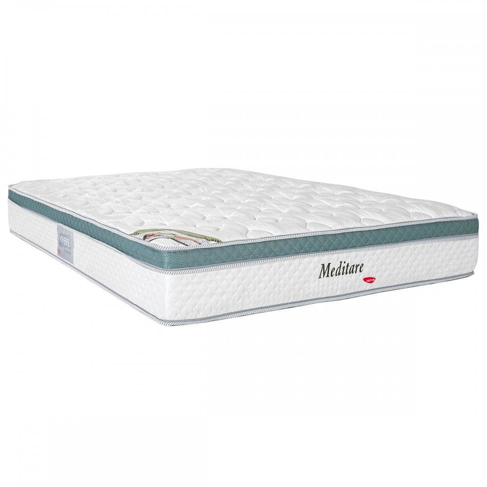 Colchão King Size Meditare Osp D28 com Mola 193x203 Branco - Herval