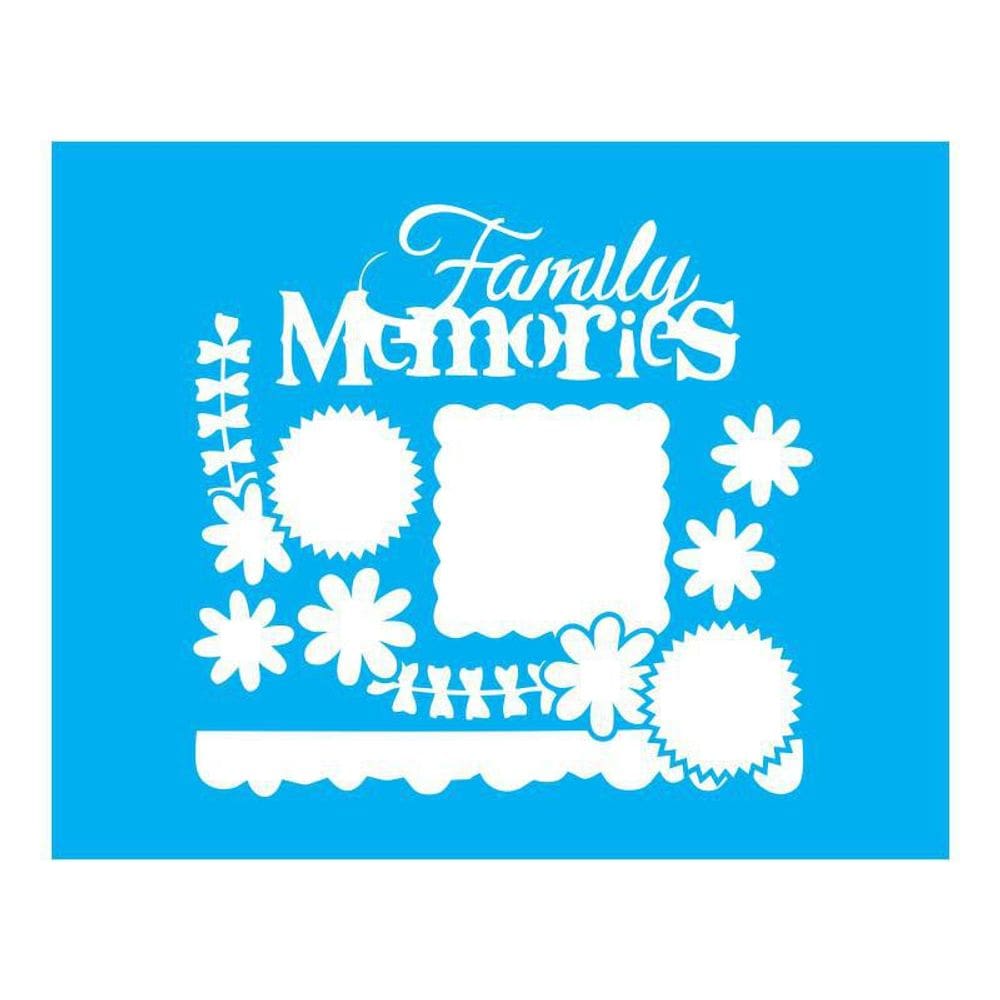 Stencil Tamako Family Memories - 20X25Cm - Ref B910