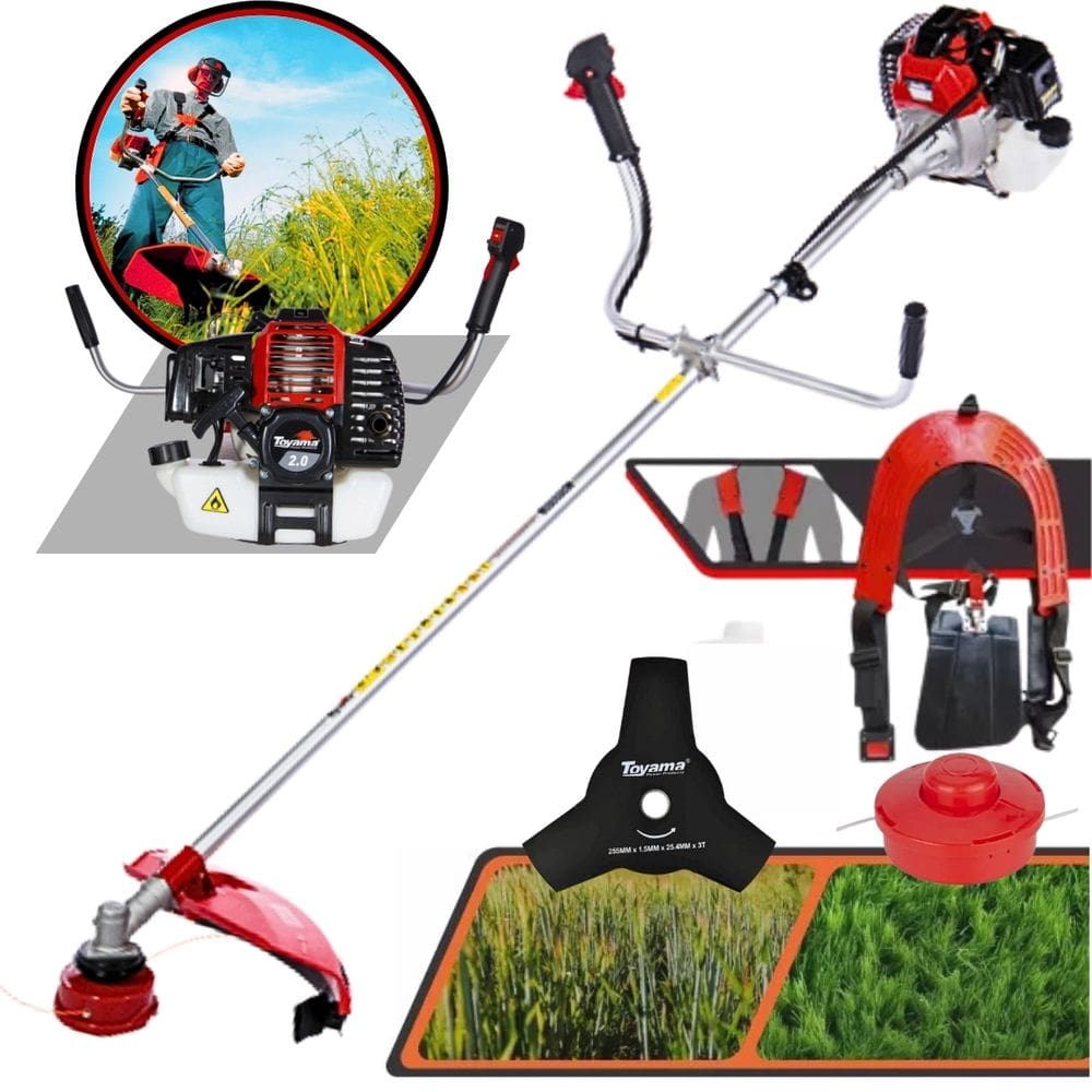 Roçadeira Profissional a Gasolina Toyama RT52 L-B 52cc Motor 2Hp Superior a TBC43H, TBC43SX, TBC43X
