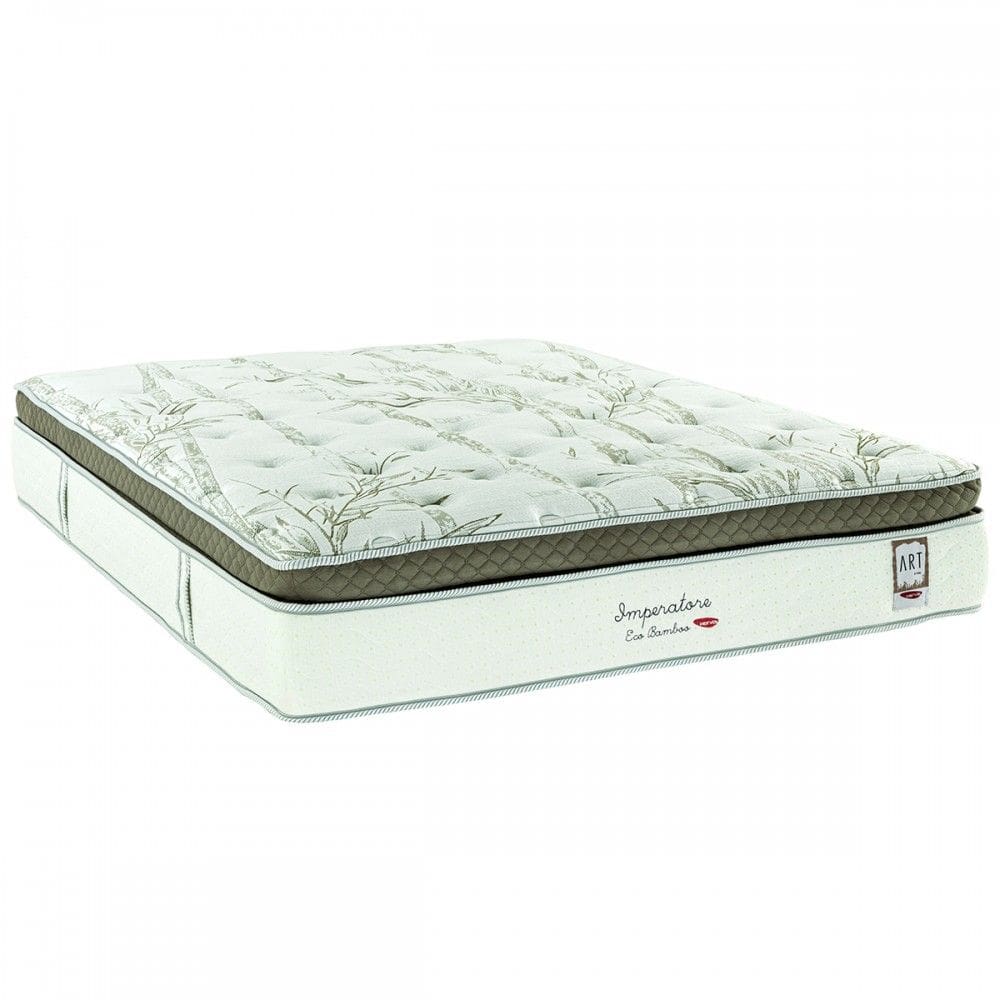 Colchão Queen Size Imperatore Eco Bamboo D28 com Molas Ensacadas 158x193 Verde - Herval