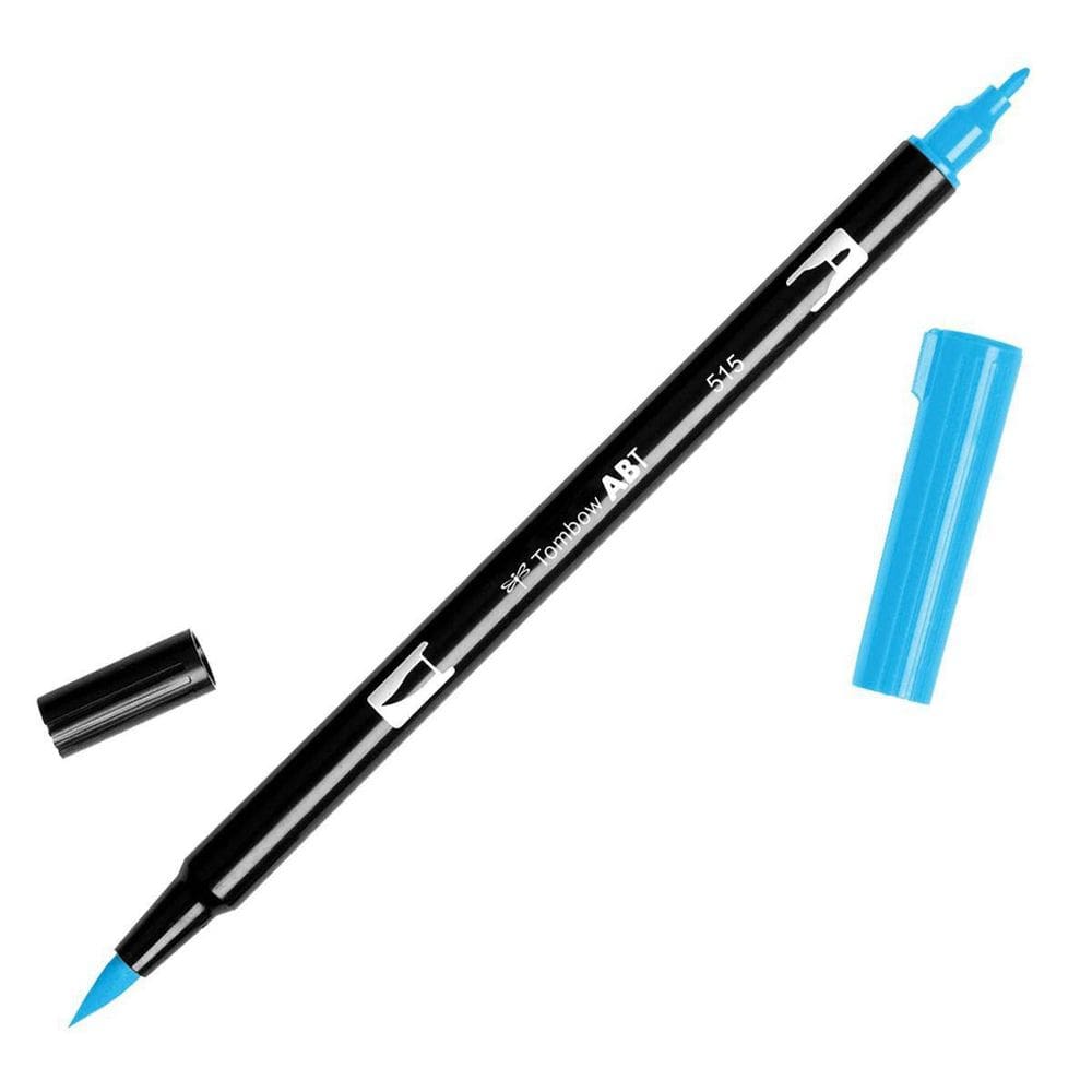 Caneta Marcador Artistico Dual Brush Tombow 515 Light Blue