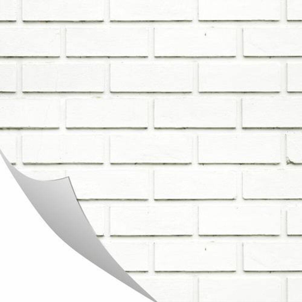 Adesivo De Tijolo Lavavél Branco 300x0,57Cm