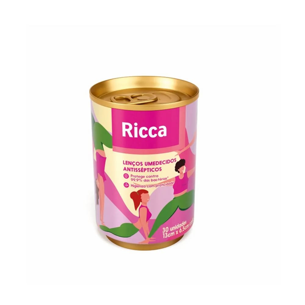 Lencos Umedecidos Antissepticos 30 Un - Ricca