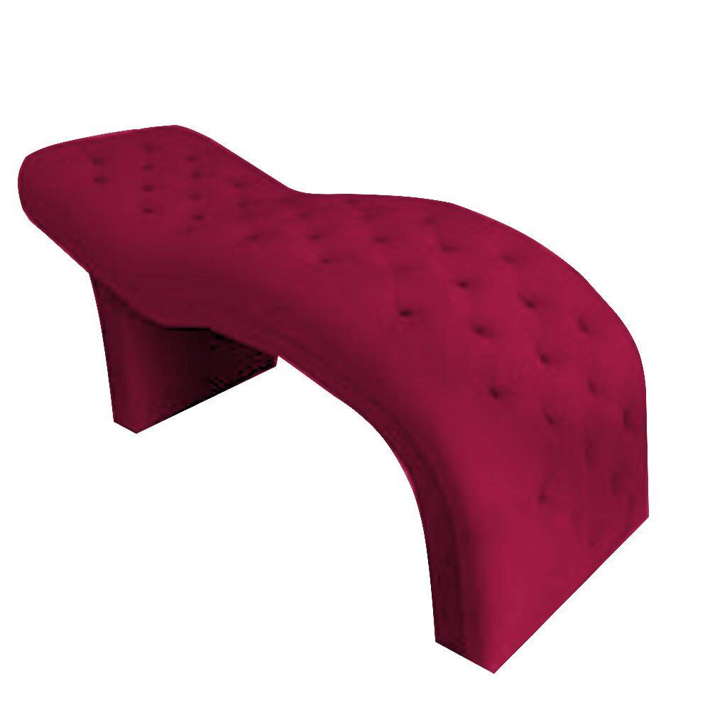 Maca Lany 180 Estética Estofada Design Cílios Sobrancelhas Vermelho Suede