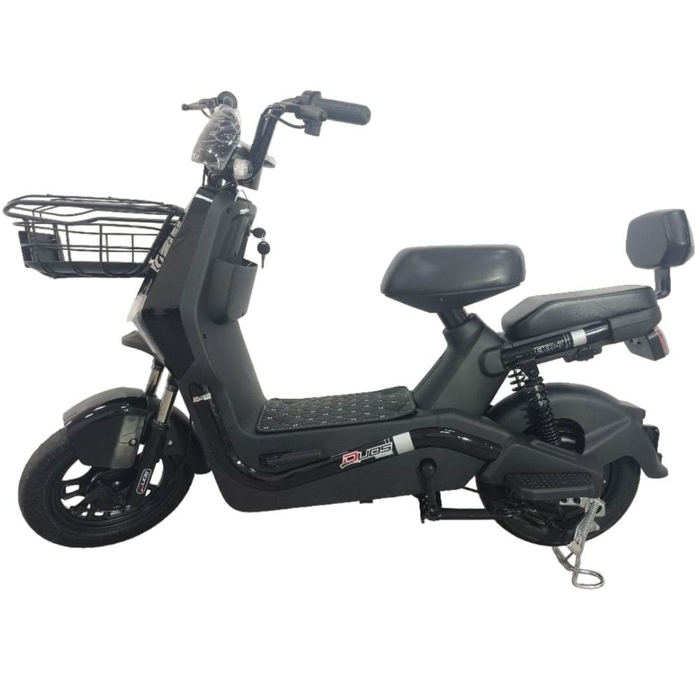 Bicicleta Scooter Elétrica Autopropelida 600W Eko-7 Duos Preto