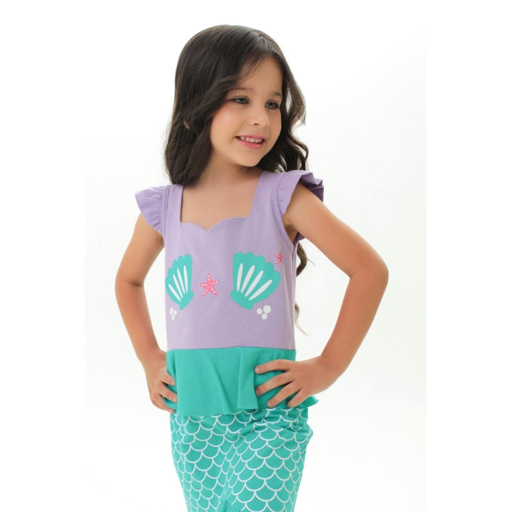 Fantasia Infantil Sereia Tamanho: 8