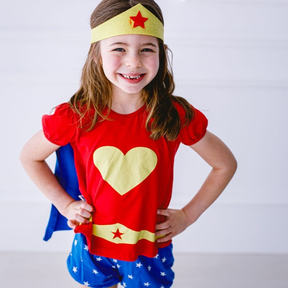 Fantasia Infantil Menina Maravilha Curto Tamanho: 1