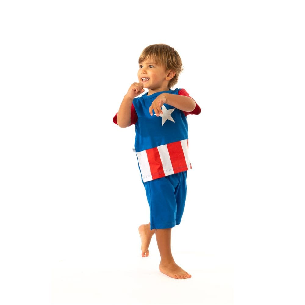 Fantasia Infantil Heroi Estrela Curto Tamanho: 8