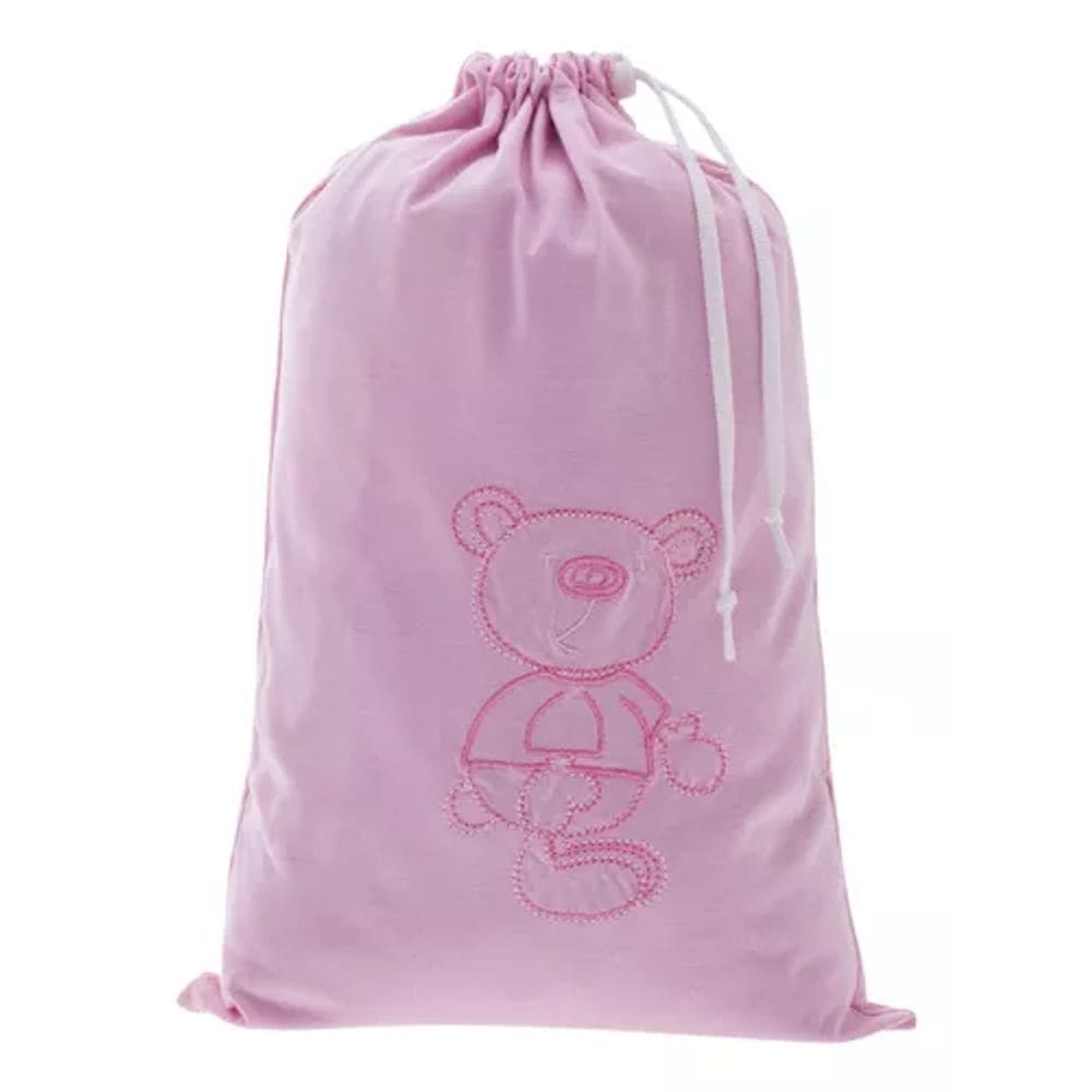 Acessorios - Saco Impermeavel Urso Rosa Bebe