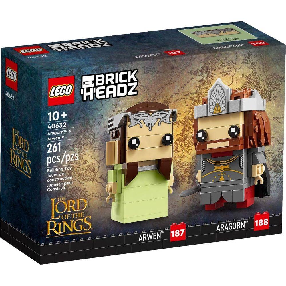 Lego BrickHeadz Aragorn & Arwen (40632) O Senhor dos Anéis