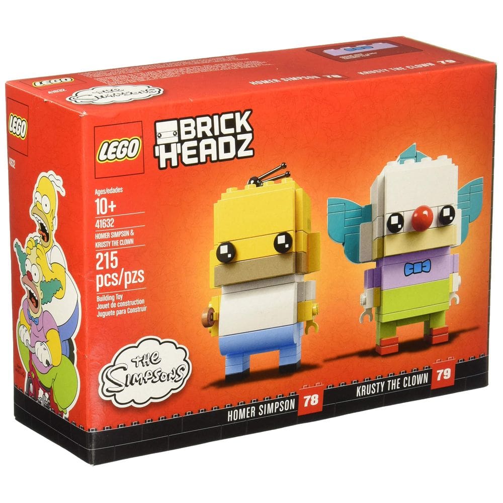 Brinquedo de construção LEGO BrickHeadz Homer Simpson & Krusty 41632