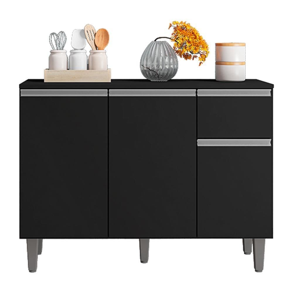 Balcão de Cozinha Vanessa 105cm com Tampo MDP - AJL Móveis