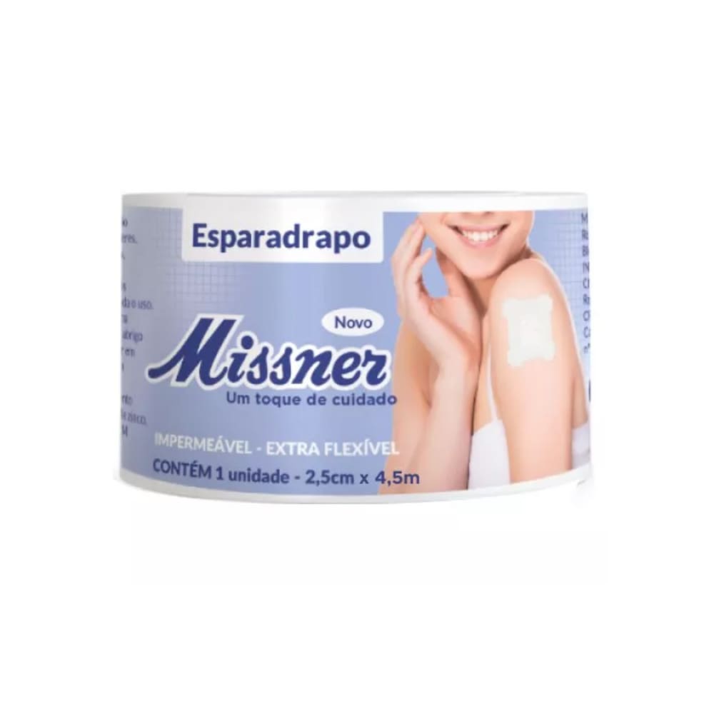 Esparadrapo Missner Branco Impermeável - 2,5cm x 4,5m