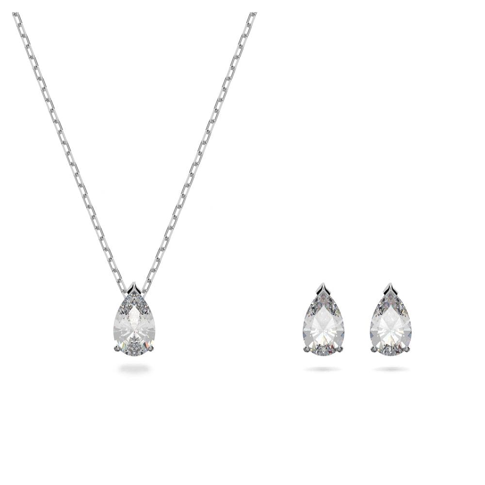 Conjunto de joias Swarovski Stilla Attract com colar e brincos