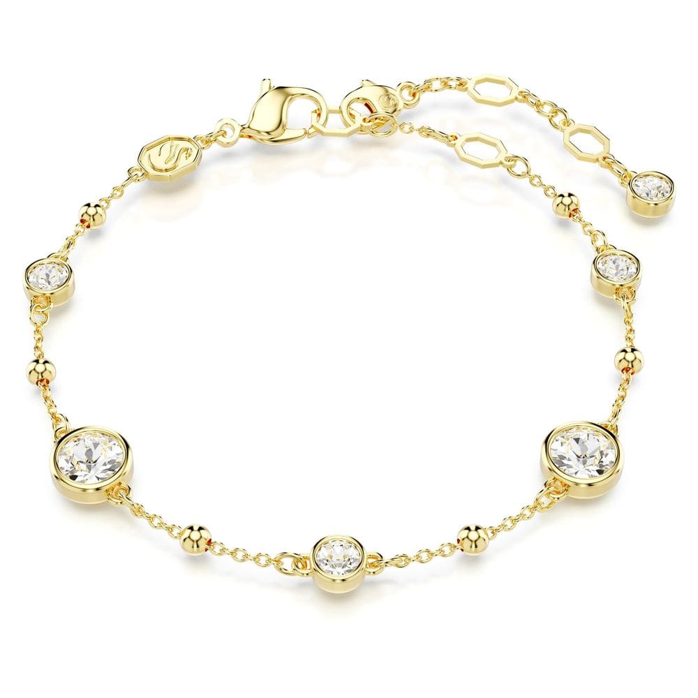 Pulseira Swarovski Imber com cristais transparentes de corte redondo