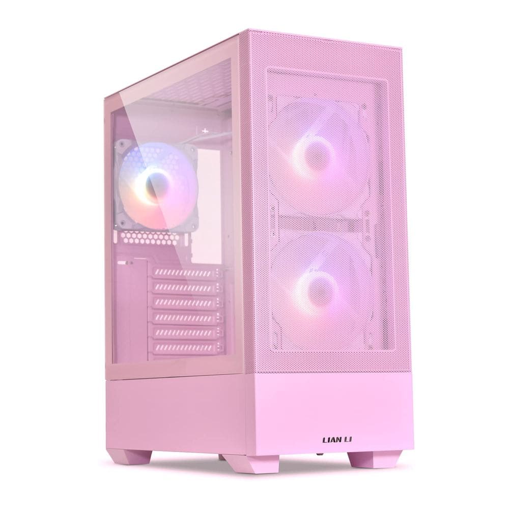 Estojo para PC Lian Li LANCOOL 205 MESH C High Airflow ATX rosa