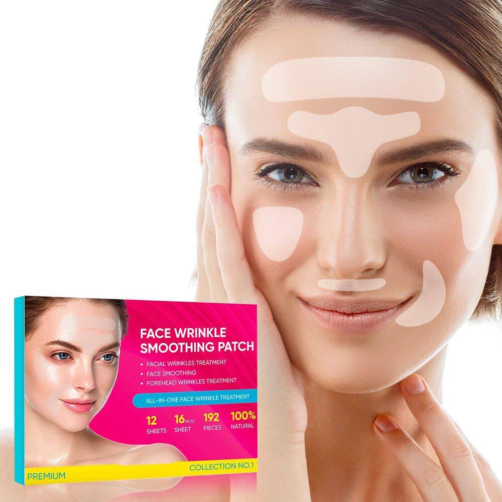 Adesivos faciais para rugas na testa de Adellina, linha Smile, 192 unidades