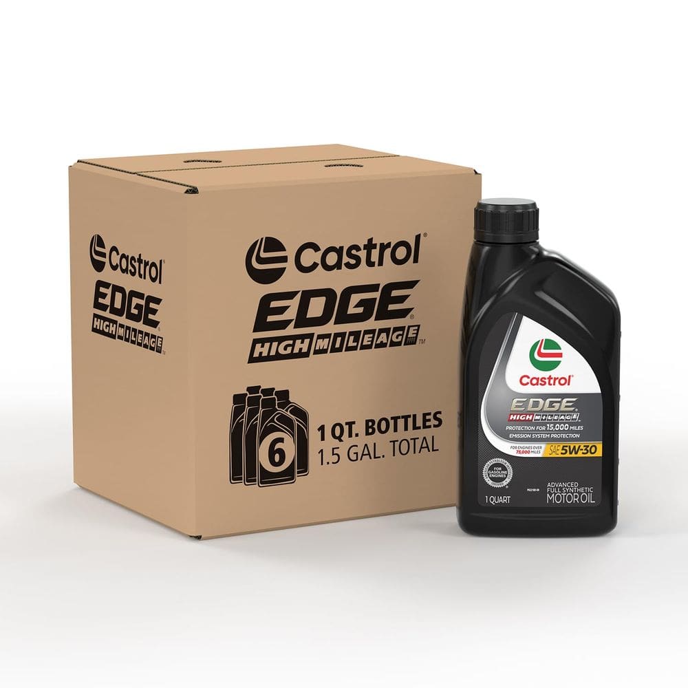 Óleo de motor Castrol EDGE High Mileage 5W-30 totalmente sintético 6x1L