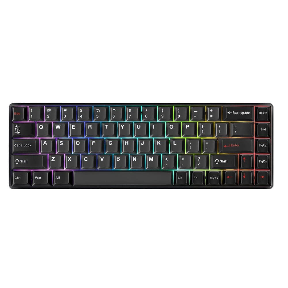 Teclado mecânico DrunkDeer G65 Rapid Trigger RGB 68 teclas