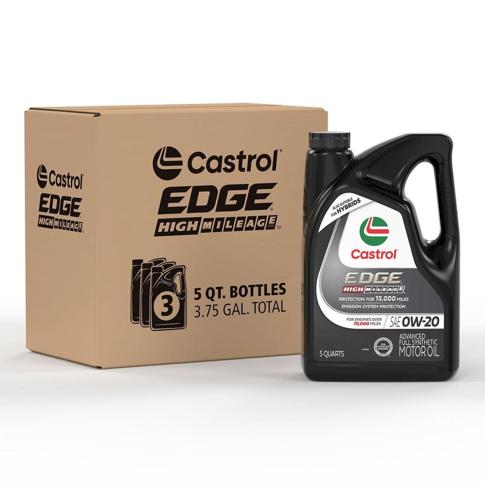 Óleo de motor Castrol EDGE High Mileage 0W-20 totalmente sintético 5L