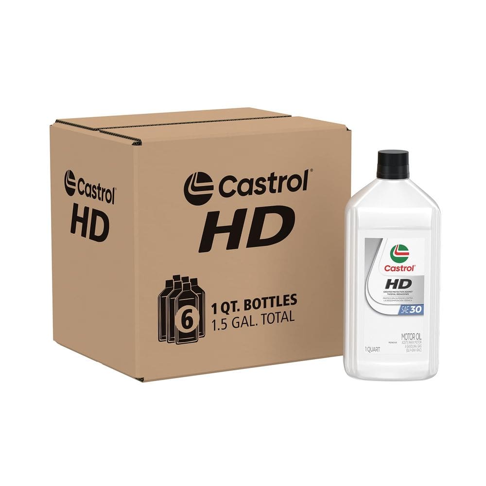 Óleo de motor Castrol HD-30, 1 litro (946 ml), pacote com 6
