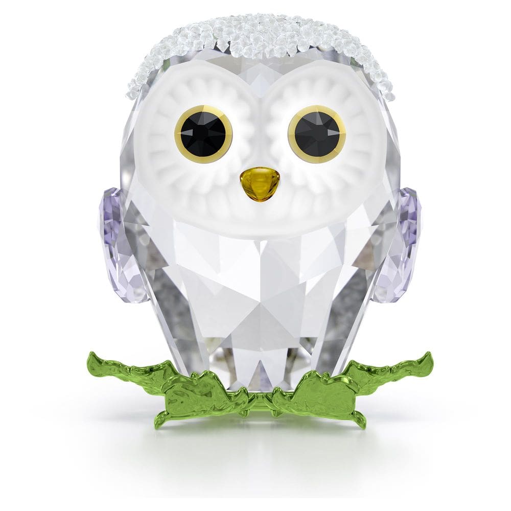 Ornamento Swarovski Idyllia Baby Owl com 420 pedras de cristal