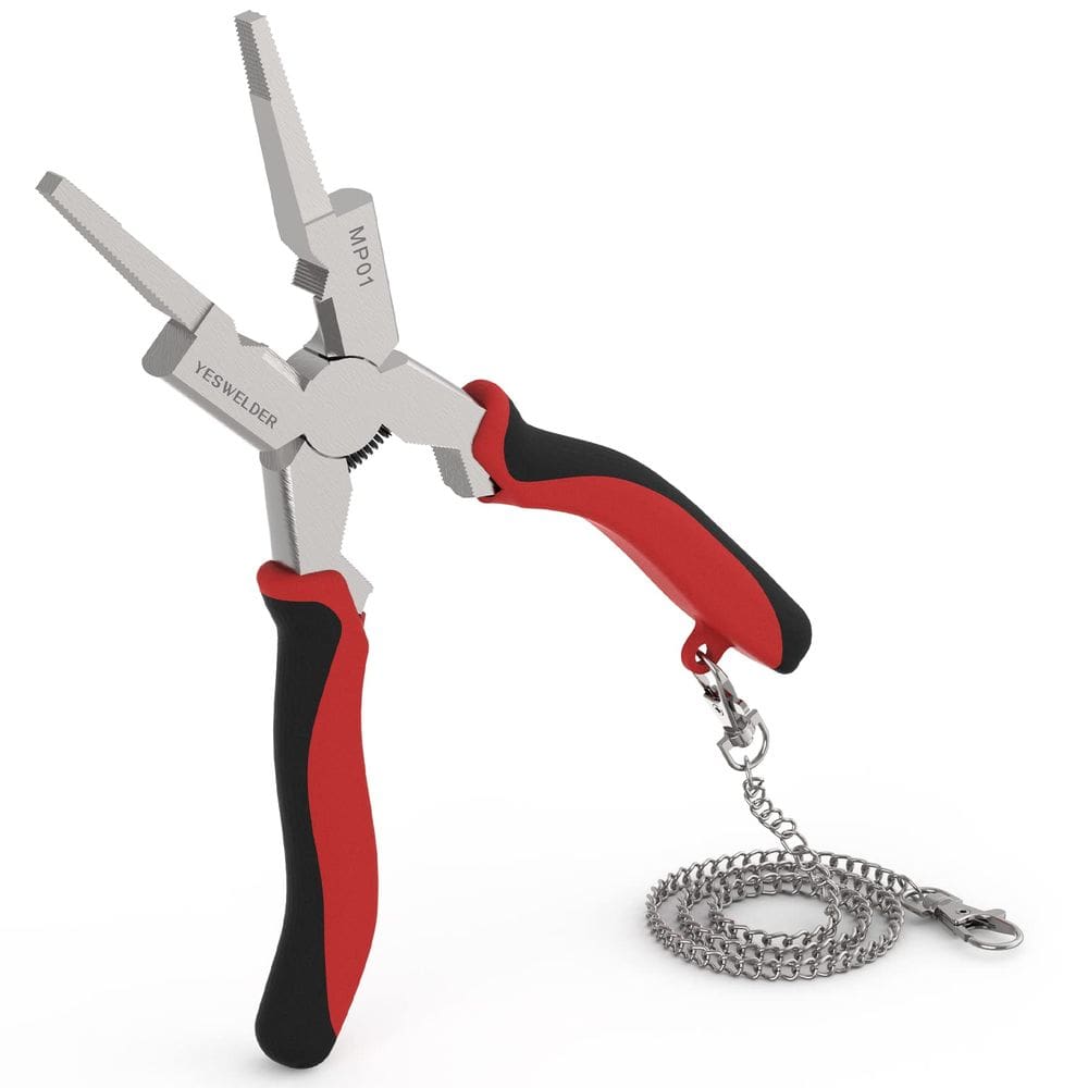 Alicate de solda MIG YESWELDER de 20 cm antiferrugem com corrente de retenção