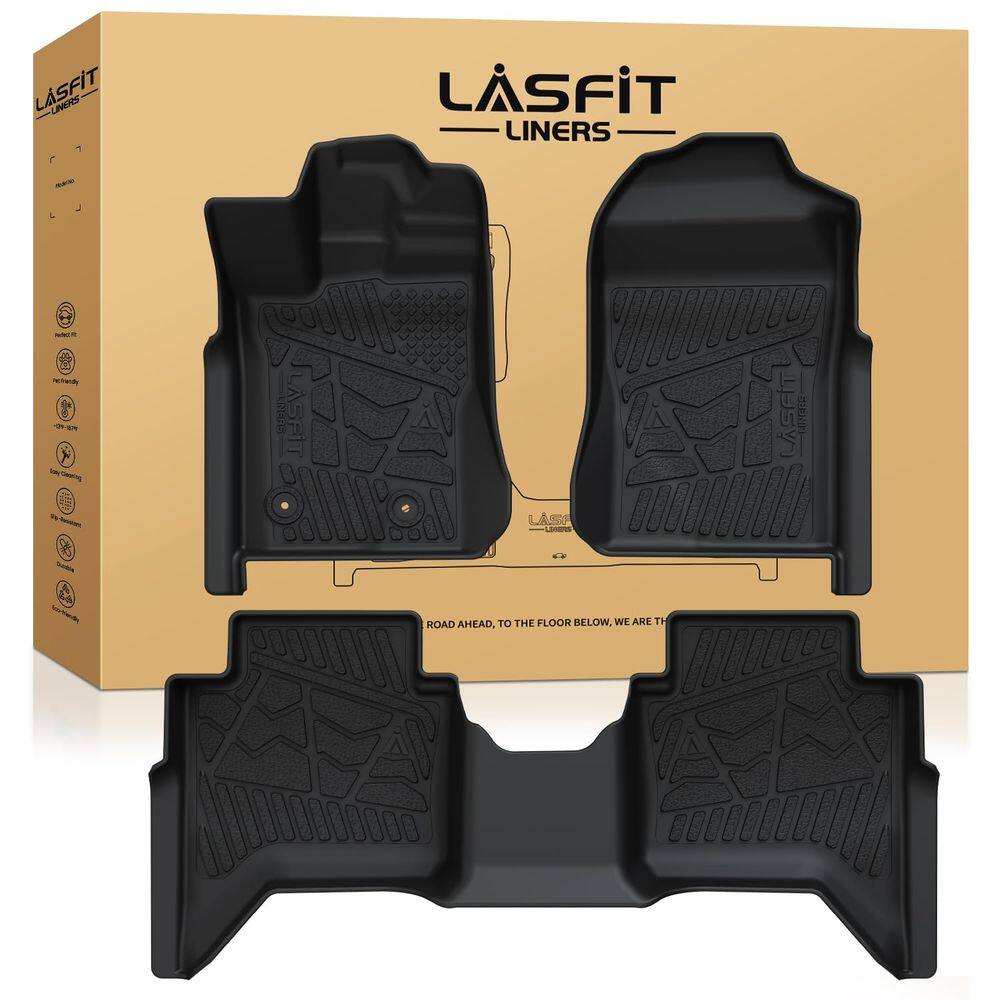 Tapetes de chão LASFIT para cabine Ford Ranger 2024-2025 SuperCrew