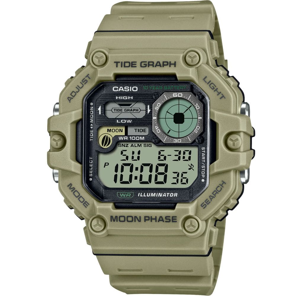 Relógio CASIO Illuminator masculino digial WS-1700H-5AVDF