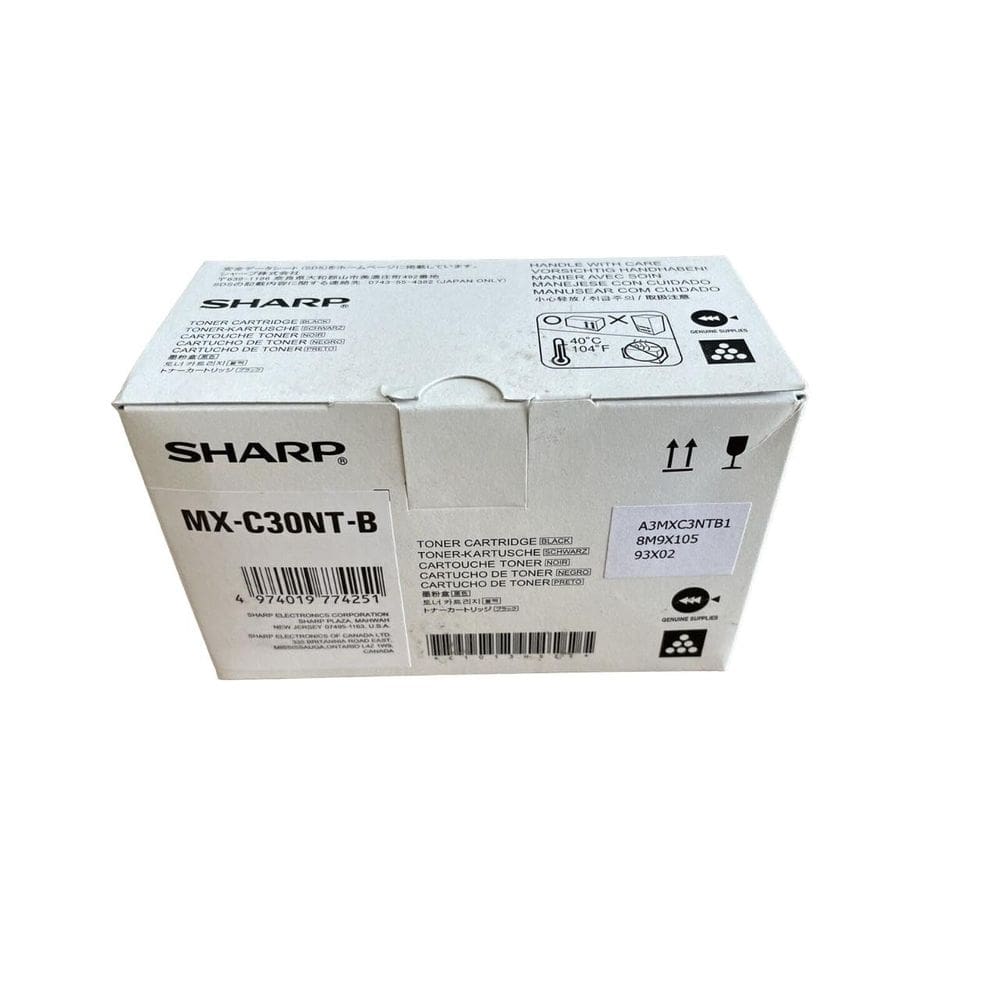 Cartucho de toner Sharp Black 1 (MXC30NTB) para MX-C250/300W/301W