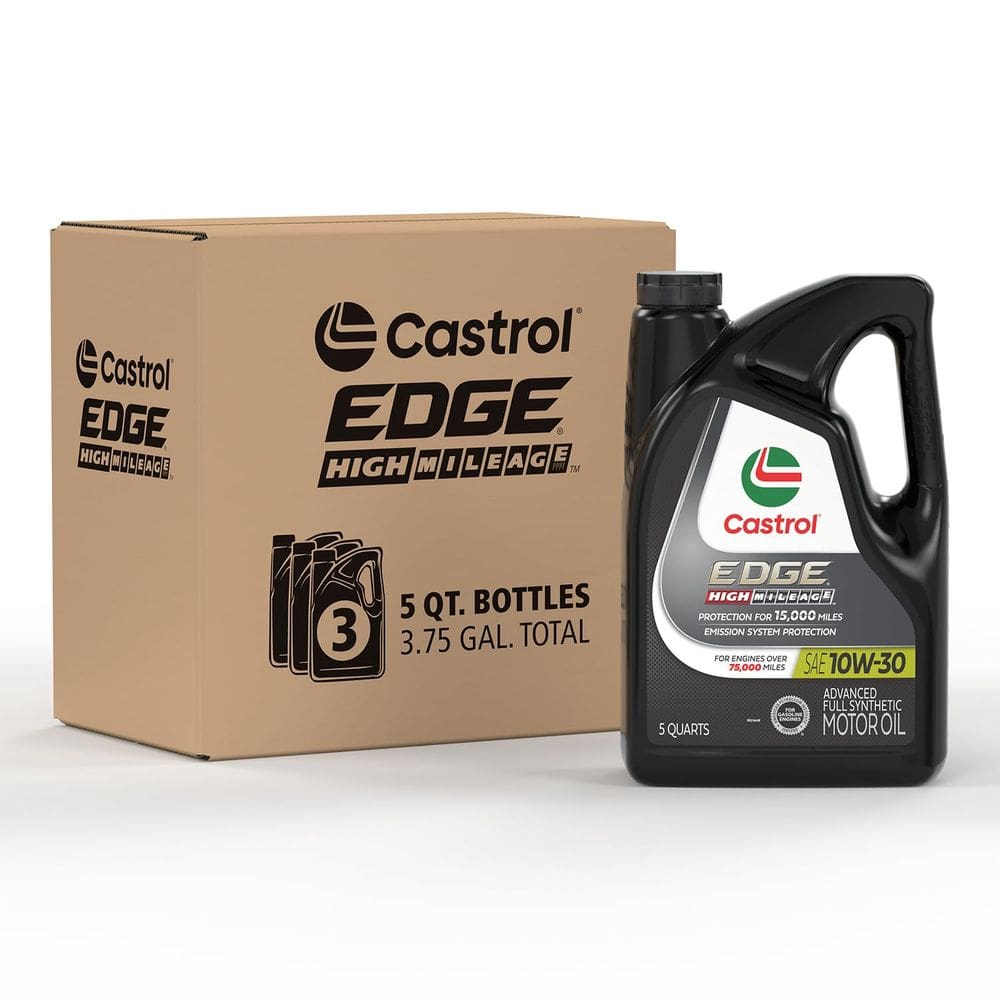 Óleo de motor Castrol EDGE High Mileage 10W-30 5L Pacote com 3