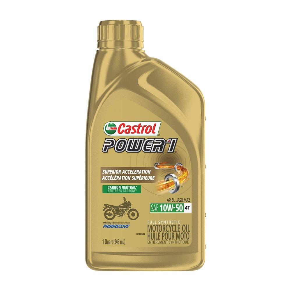 Óleo de motocicleta Castrol Power 1 Racing 4T 10W50 1qt