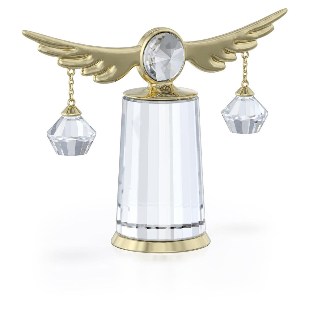 Estatueta Swarovski Zodiac Libra com metal dourado