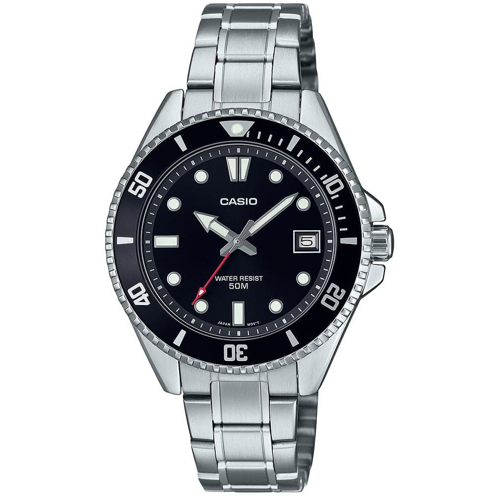 Relógio CASIO prata masculino MDV-10D-1A1VDF