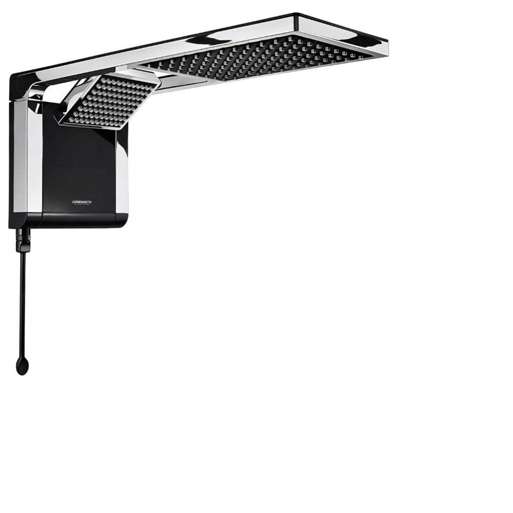 Ducha Acqua Duo Ultra Preta e Cromada 7.800W 220V - Lorenzetti