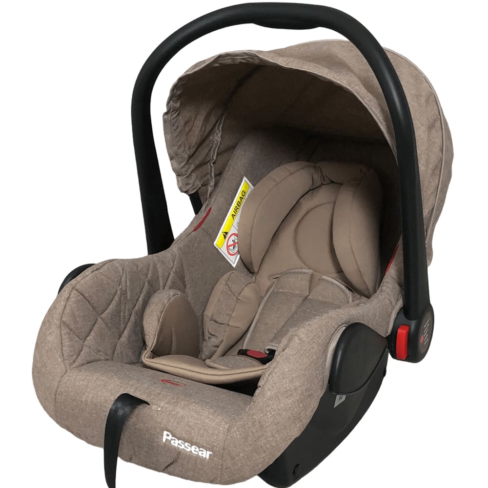 Cadeirinha para Carro Bebe Conforto Passear Baby Aconchego Caqui