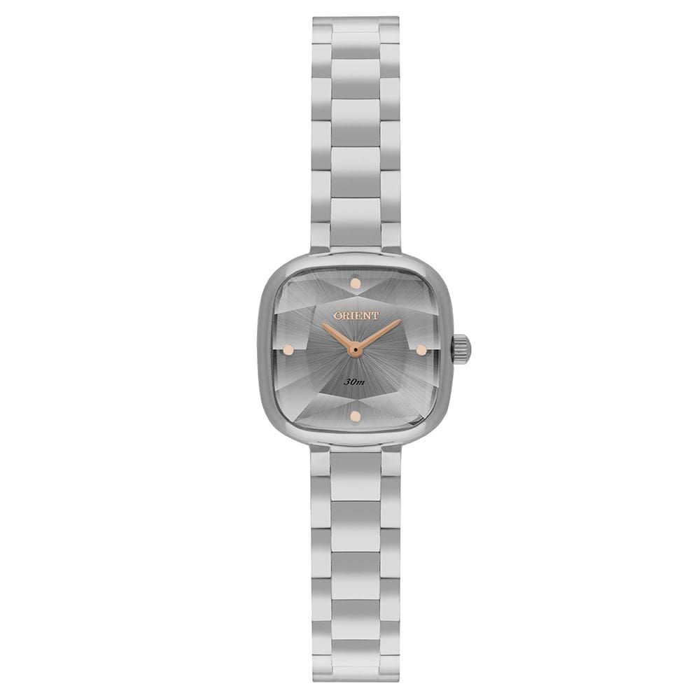 Relógio ORIENT feminino analógico prata LBSS0087 G1SX