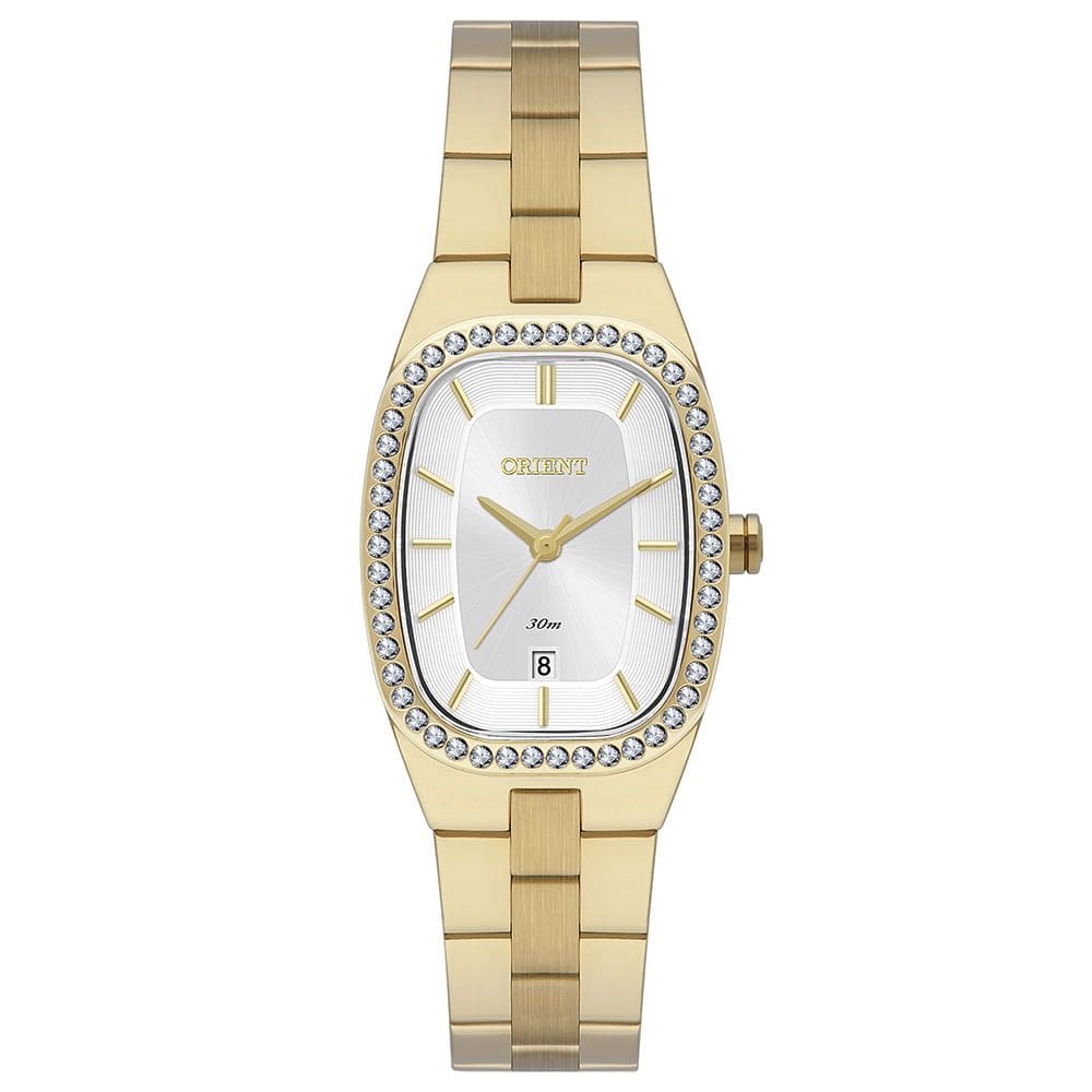Relógio ORIENT feminino analógico dourado LGSS1020 S1KX