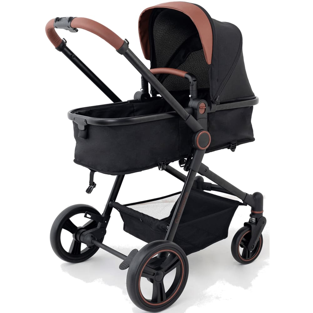 Carrinho de Bebe Galzerano Ivy Berço Passeio Moises Black