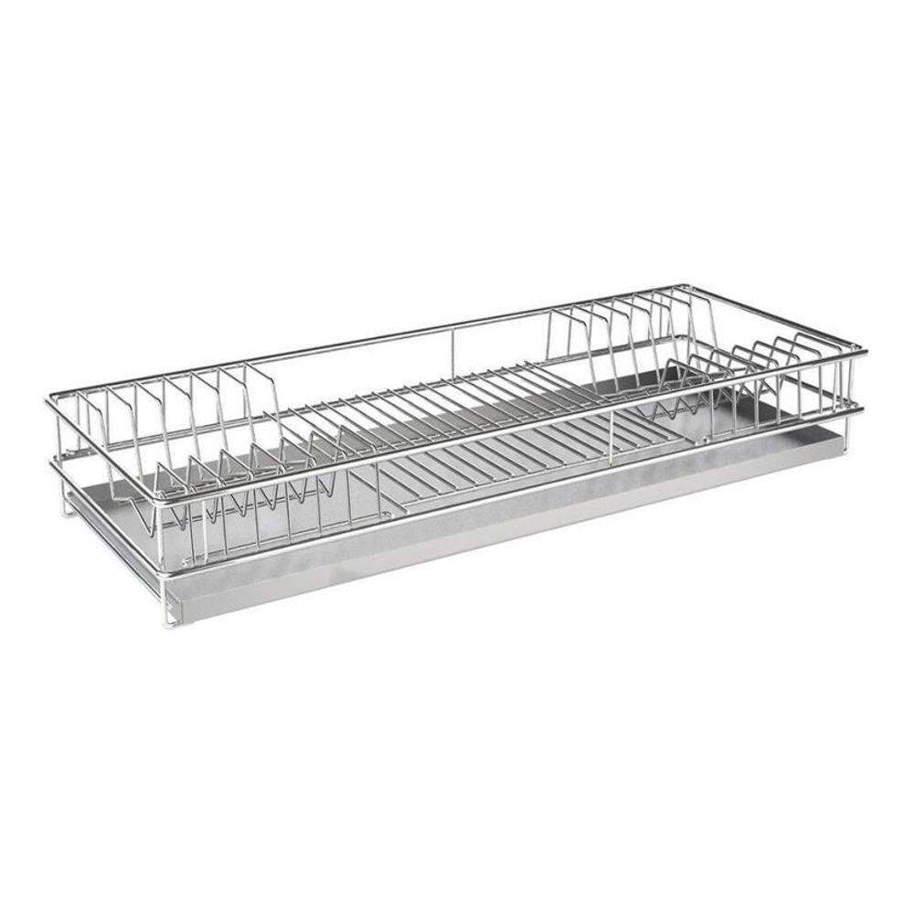 Escorredor De Pratos Embutir 870x75x270mm Mód 900mm Inox 7160