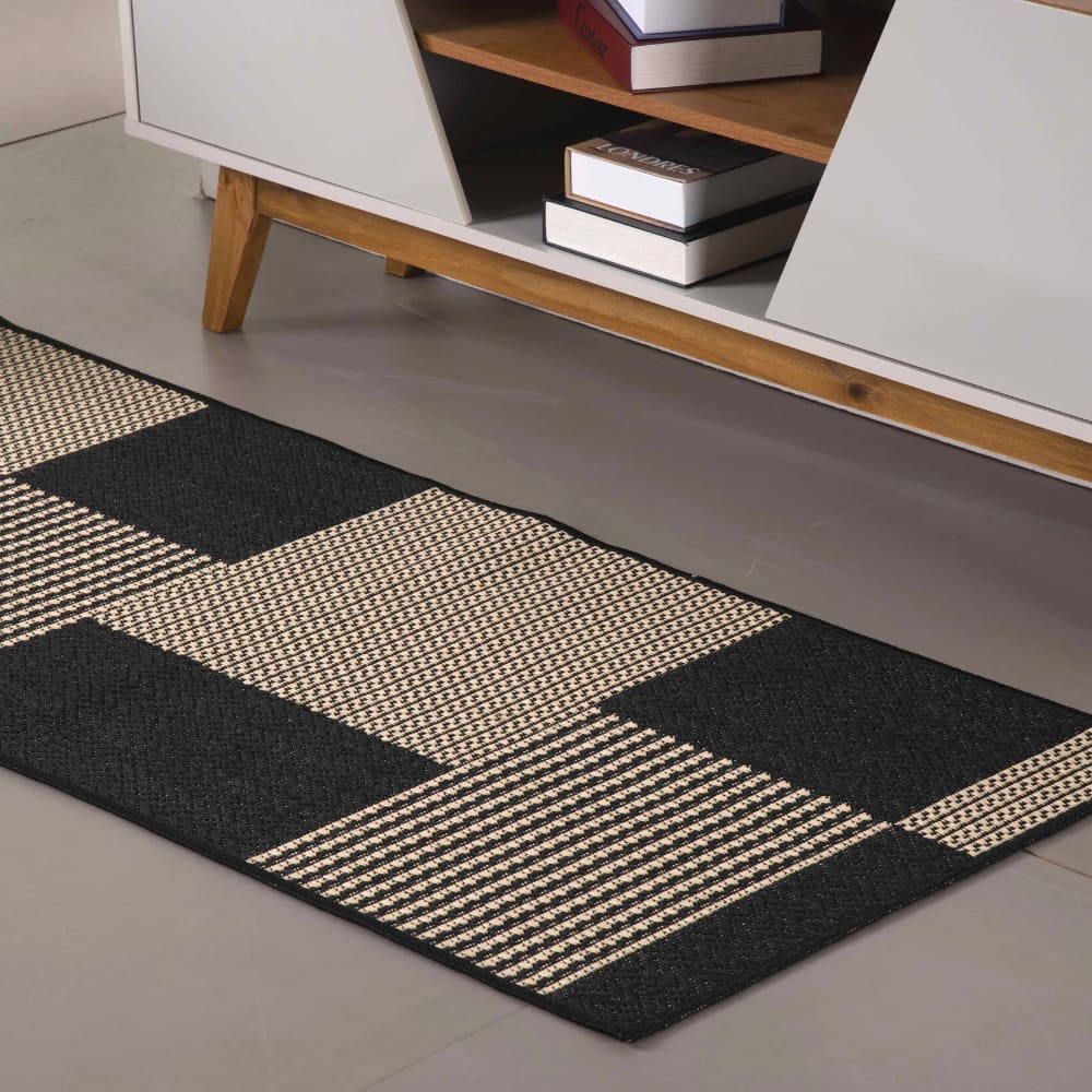 Tapete Passadeira Sisal Lancer 4,00m x 66cm PS32 Preto
