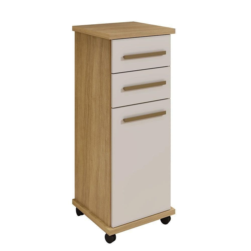 Balcão Tokio Master Mdf Arte Móveis Cinamomo/ Off White