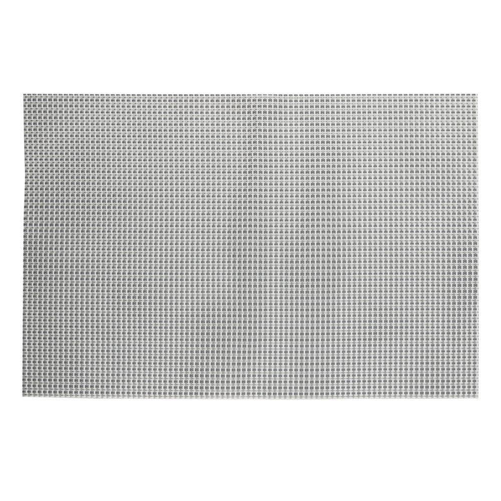 Jogo 4 Lugar Americano Retangular Mesa Pvc Dotted Cinza 45x30cm Lyor