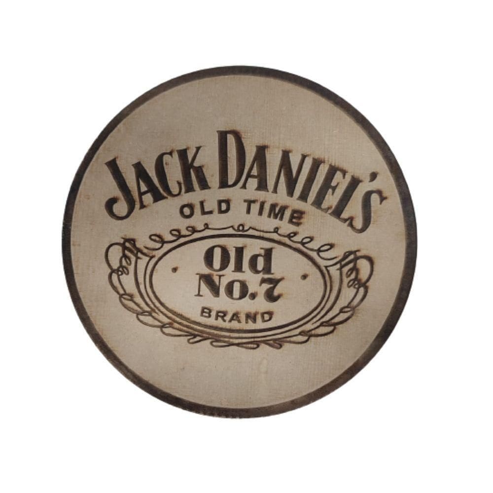 Placa Decorativa Old7 Jack Daniels Em Mdf Natural [f031]
